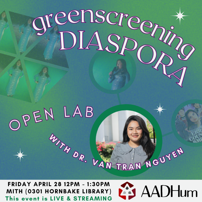 Greenscreening Diaspora :: Friday, April 28 at 12pm EST (Open Lab ⇢ in-person & streaming)