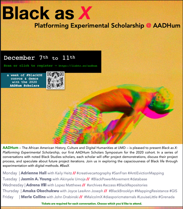 Join AADHum's Black as X Symposium :: This week!